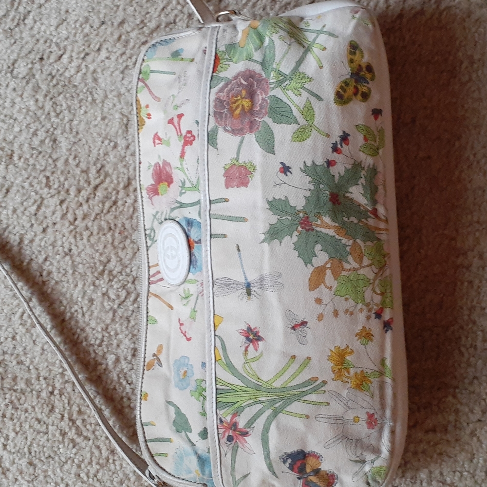 Vintage Gucci Flora print bag